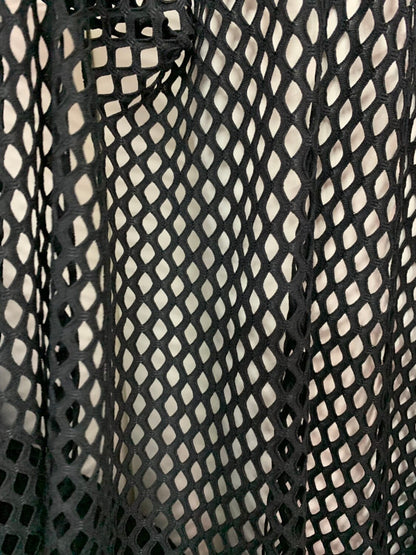 Fishnet fabric big size nylon spandex 4way stretch 58/60" Sold by the YD. Ships worldwide from Los Angeles California USA.