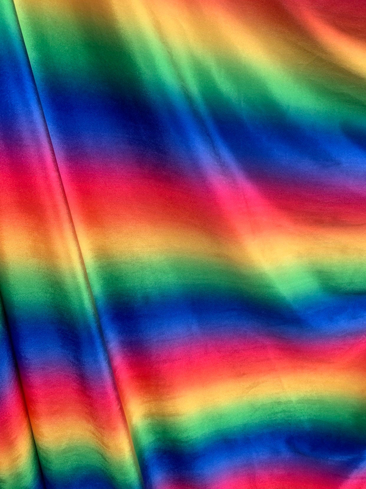 New rainbow print on heavy velvet 4way Stretch 58/60" Sold by the YD. Ships worldwide from Los Ángeles California USA.