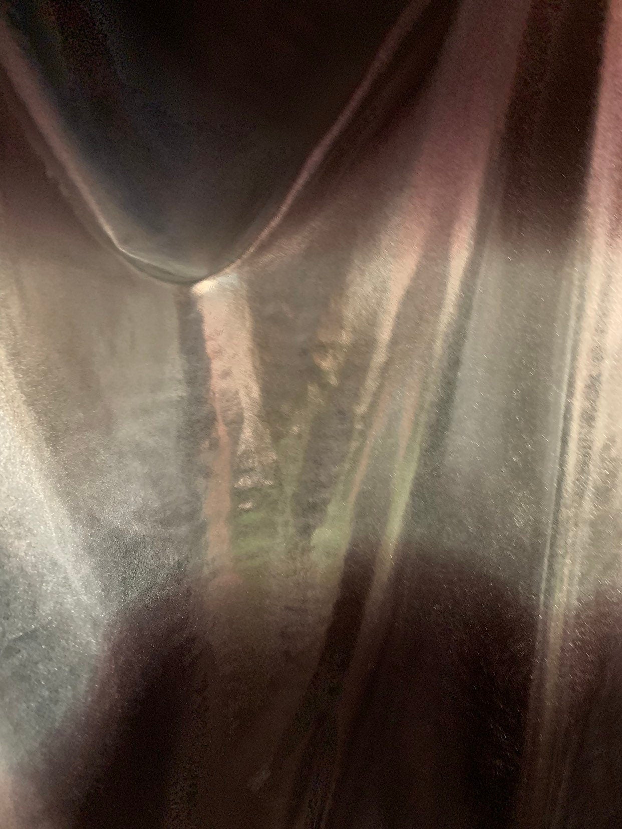 New ombre foggy foil brown/silver metallic nylon spandex 4way stretch 58/60" Sold by the YD. Ships worldwide from Los Angeles.