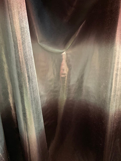 New ombre foggy foil brown/silver metallic nylon spandex 4way stretch 58/60" Sold by the YD. Ships worldwide from Los Angeles.