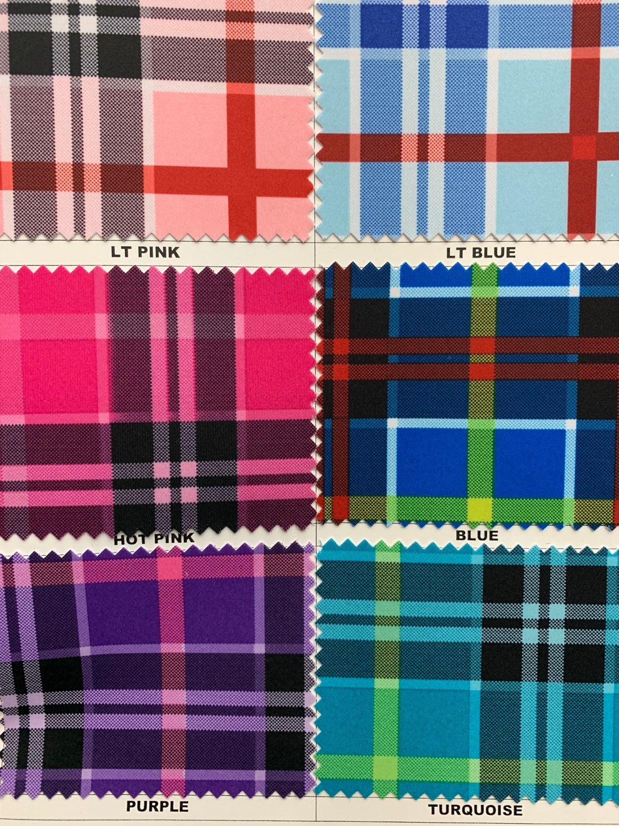 NEW designer fabric modern plaid design print on great quality of nylon spandex 4way stretch 58/60" Sold by the YD. Ships worldwide from L.A