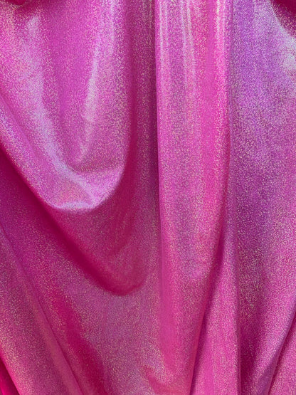 Hologram foggy foil pink/gold metallic hologram spandex 4way 58/60" Sold by the YD. Ships worldwide from Los Angeles California USA