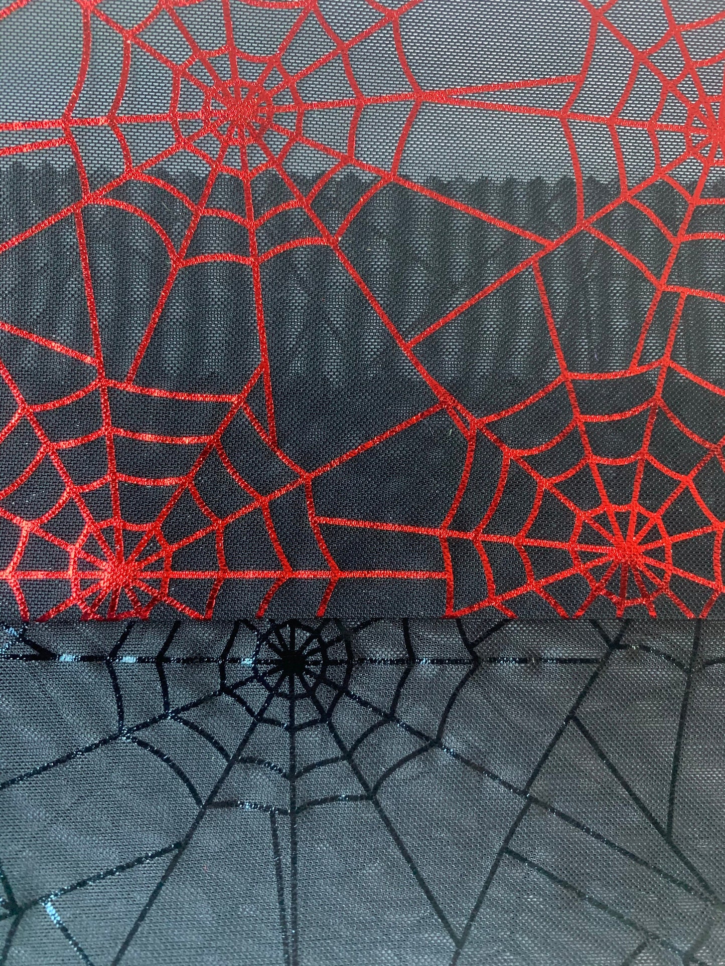 Spiderweb Design metallic Nylon Spandex Mesh With Foil 4-way stretch 58/60" Sold by the YD. Ships worldwide from Los Angeles California USA.