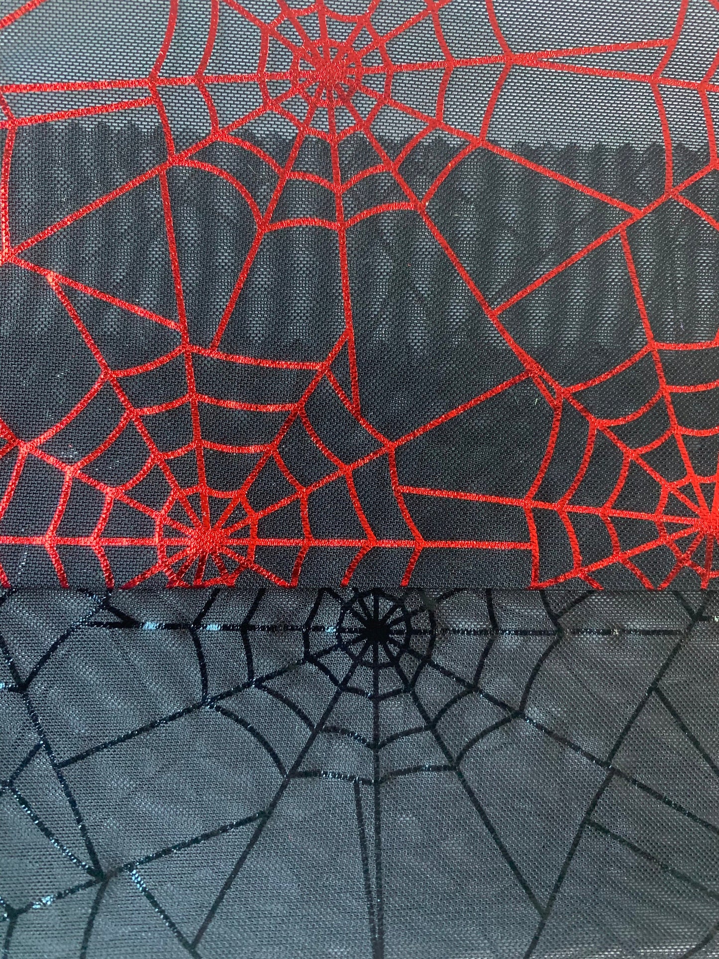 Spiderweb Design metallic Nylon Spandex Mesh With Foil 4-way stretch 58/60" Sold by the YD. Ships worldwide from Los Angeles California USA.