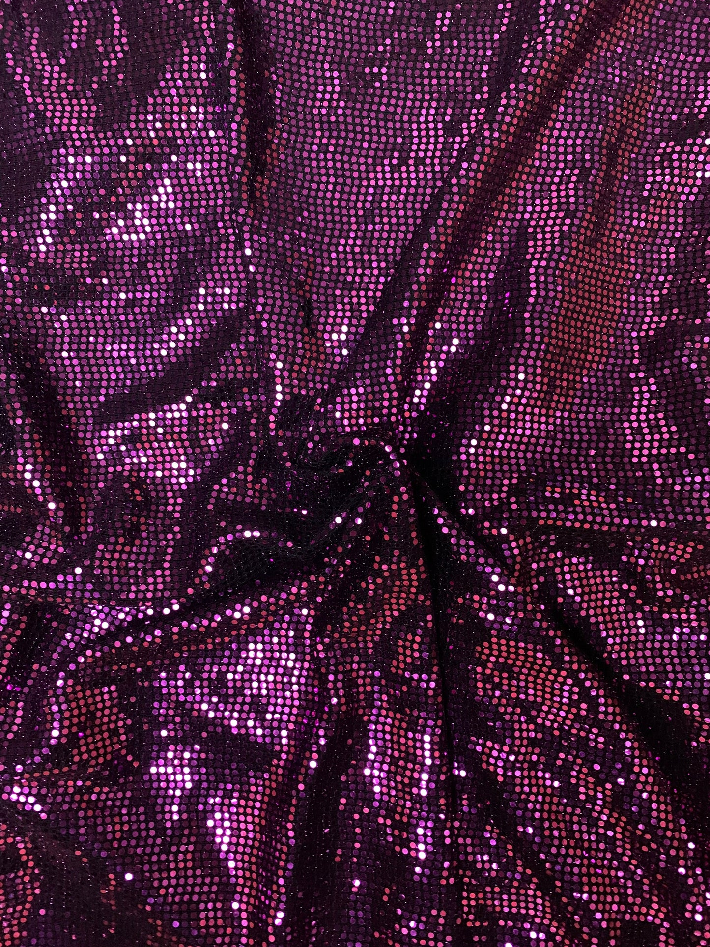 New metallic spandex with shining sequins 4-way stretch 58/60” Sold by the YD. Ships worldwide from Los Angeles California USA.