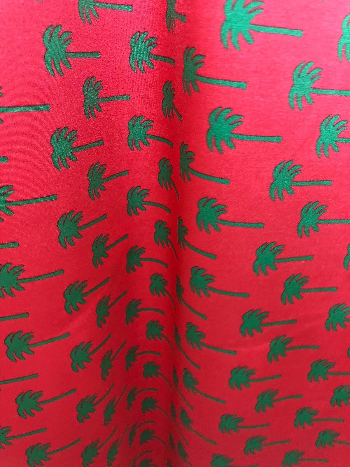 New Palm Design Print On Nylon Spandex 4-Way Stretch 58/60" Sold By The YD. Ships Worldwide From Los Angeles California USA.