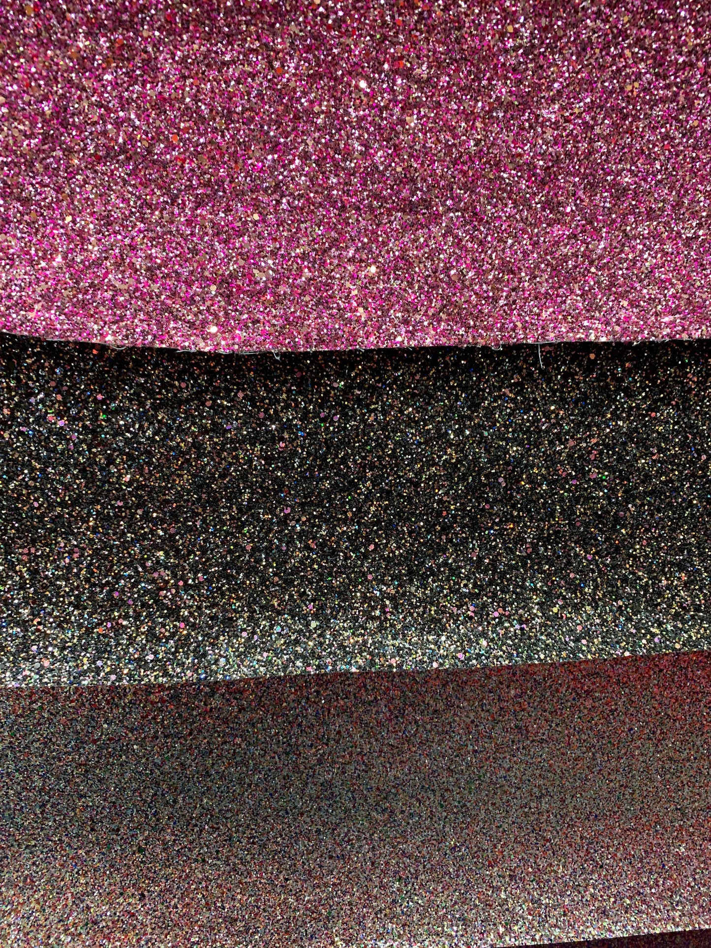 New Iridescent cristal Chunky glitter heavy vinyl non stretch 58/60" Sold by the YD. Ships worldwide from Los Angeles California USA.