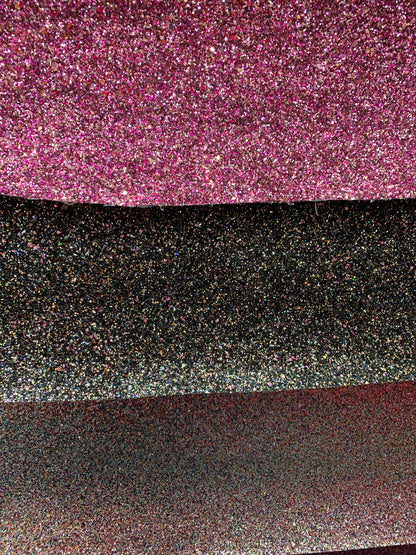 New Iridescent cristal Chunky glitter heavy vinyl non stretch 58/60" Sold by the YD. Ships worldwide from Los Angeles California USA.