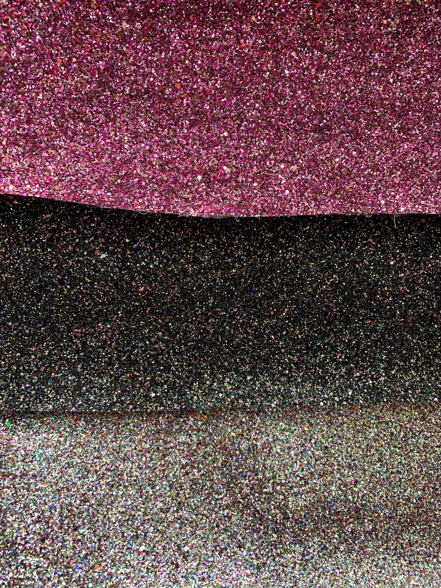 New Iridescent cristal Chunky glitter heavy vinyl non stretch 58/60" Sold by the YD. Ships worldwide from Los Angeles California USA.