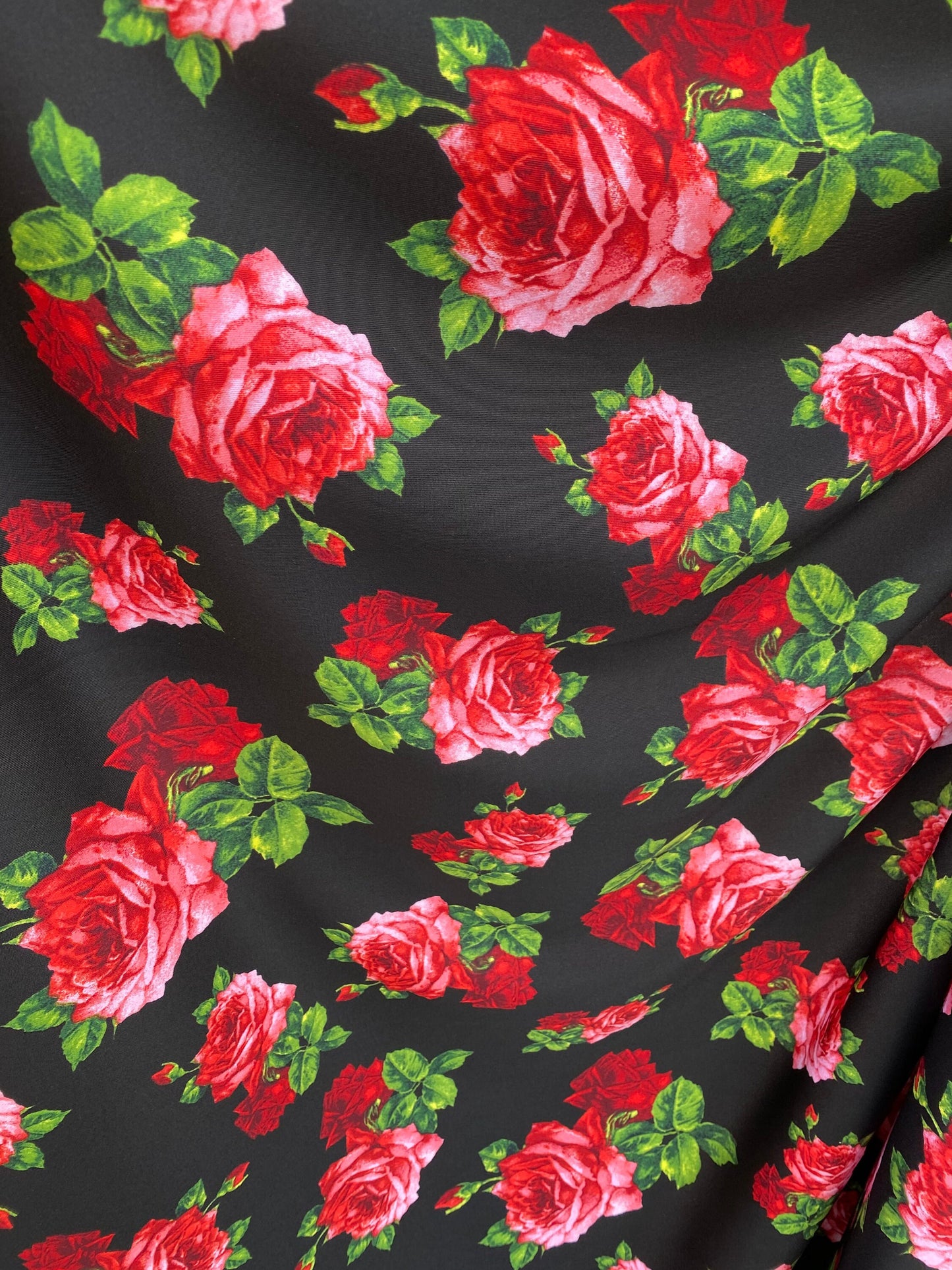 New techno flower design print on poly spandex 2-way stretch 58/60” Sold by the YD. Ships worldwide from Los Angeles California USA.