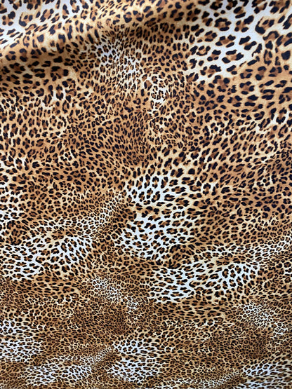 New Safari leopard design print on nylon spandex 4-way stretch 58/60” Sold by the YD. Ships worldwide from Los Angeles California USA.