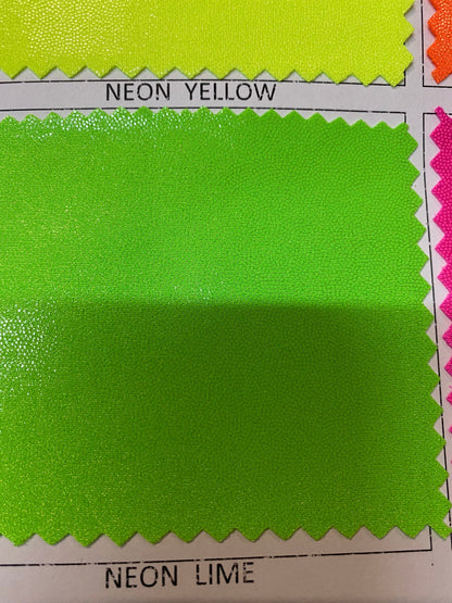 New Neon colors nylon spandex w/foggy foil 4-way stretch 58/60” Sold by the YD. Ships worldwide from Los Angeles California USA.