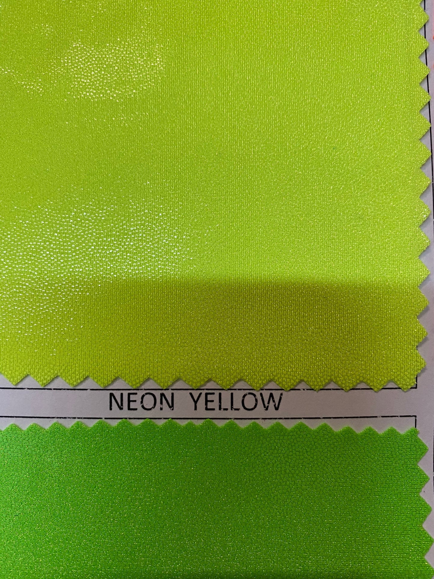 New Neon colors nylon spandex w/foggy foil 4-way stretch 58/60” Sold by the YD. Ships worldwide from Los Angeles California USA.