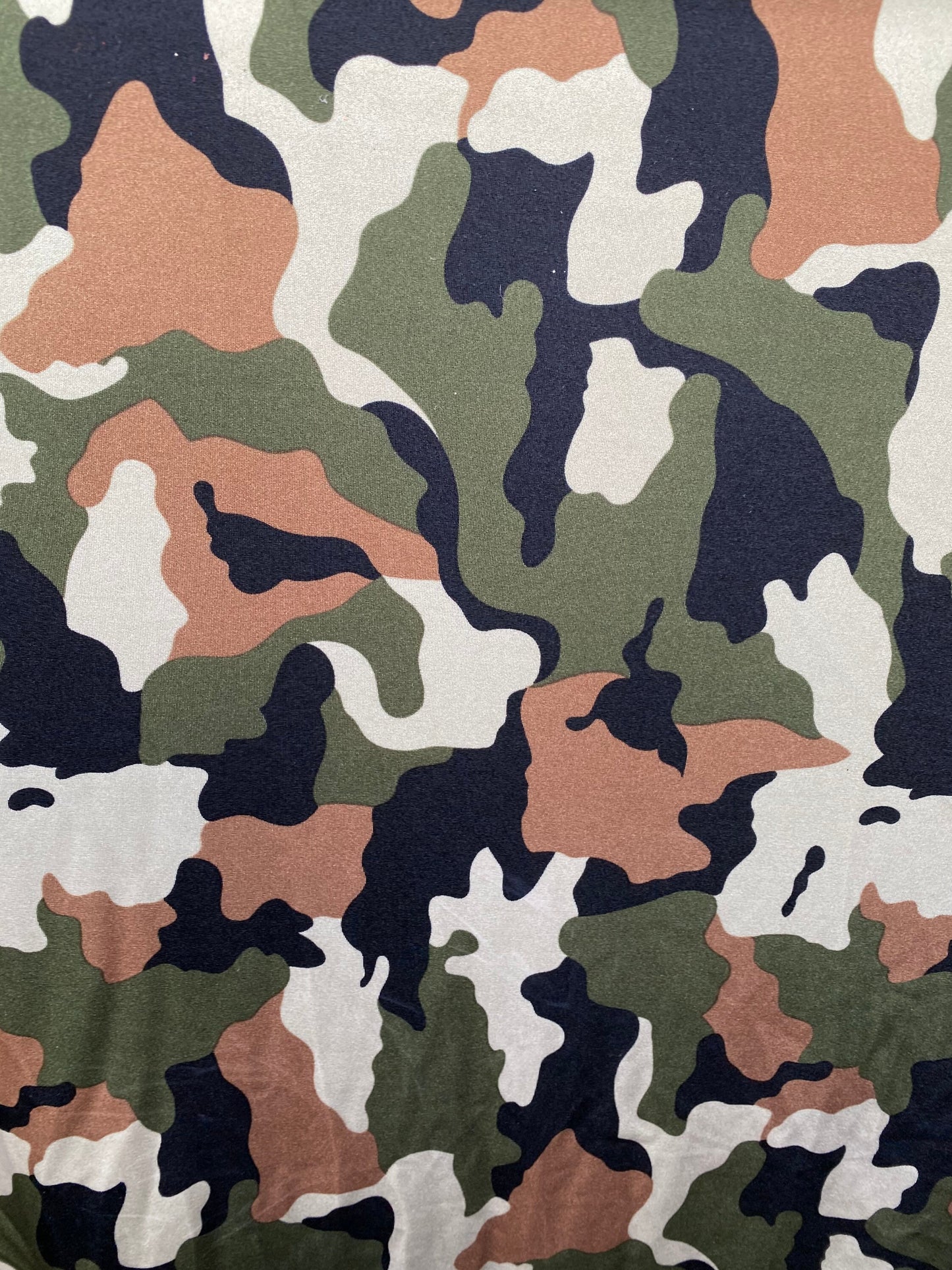 New Army design print on heavy nylon spandex 4-way stretch 58/60” Sold by the YD. Ships worldwide from Los Angeles California USA.