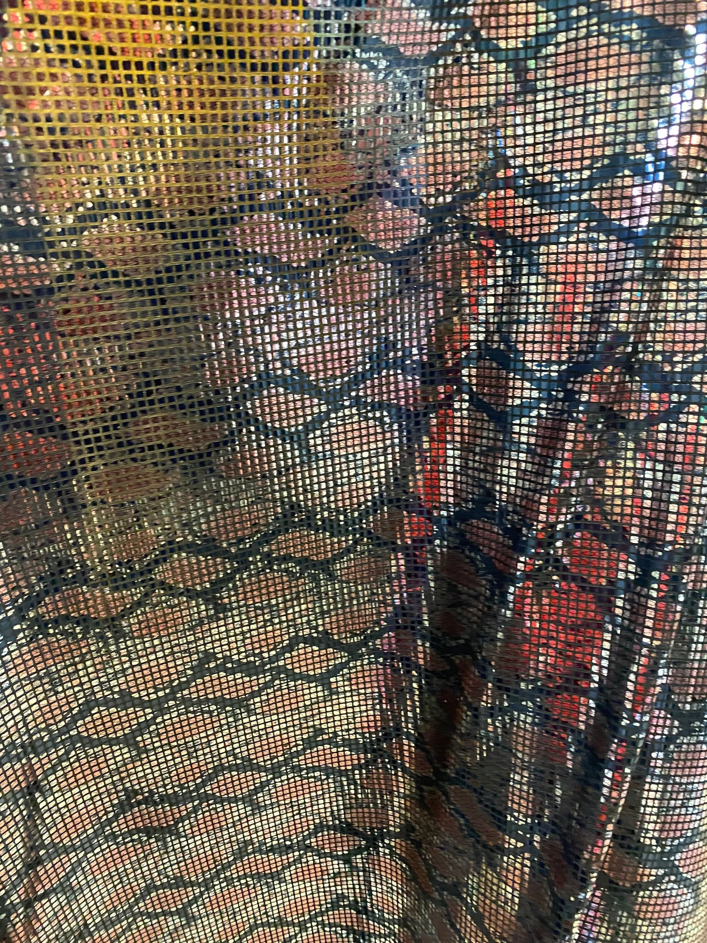 New poly spandex snake design square shining sequins all over medium weight 2-way stretch 58/60” Sold by the YD. Ships worldwide from L.A CA