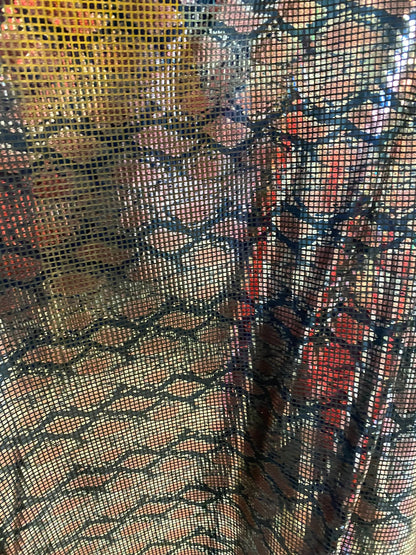 New poly spandex snake design square shining sequins all over medium weight 2-way stretch 58/60” Sold by the YD. Ships worldwide from L.A CA