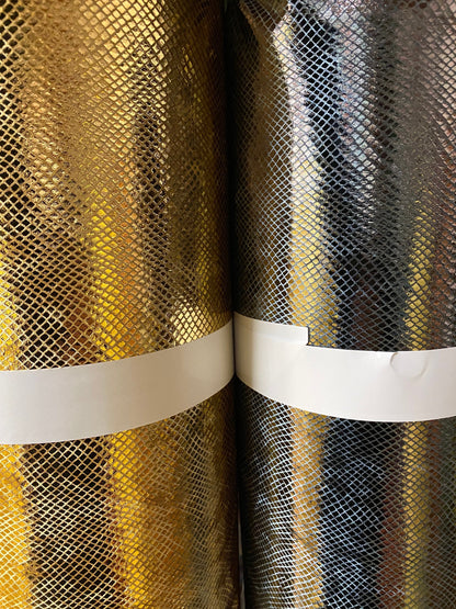 NEW Dragon scales shining foil on heavy stretch velvet 420gsm 4way stretch 58/60” Sold by the YD. Ships worldwide from Los Angeles CA.