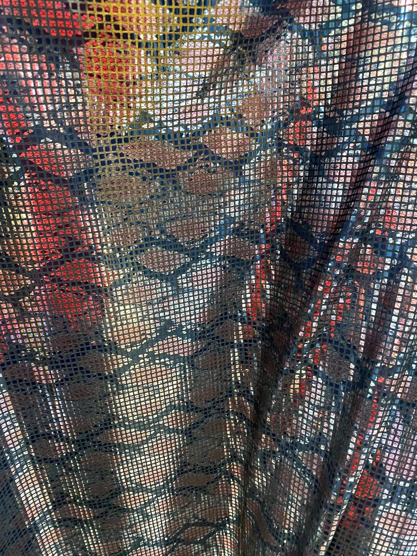 New poly spandex snake design square shining sequins all over medium weight 2-way stretch 58/60” Sold by the YD. Ships worldwide from L.A CA