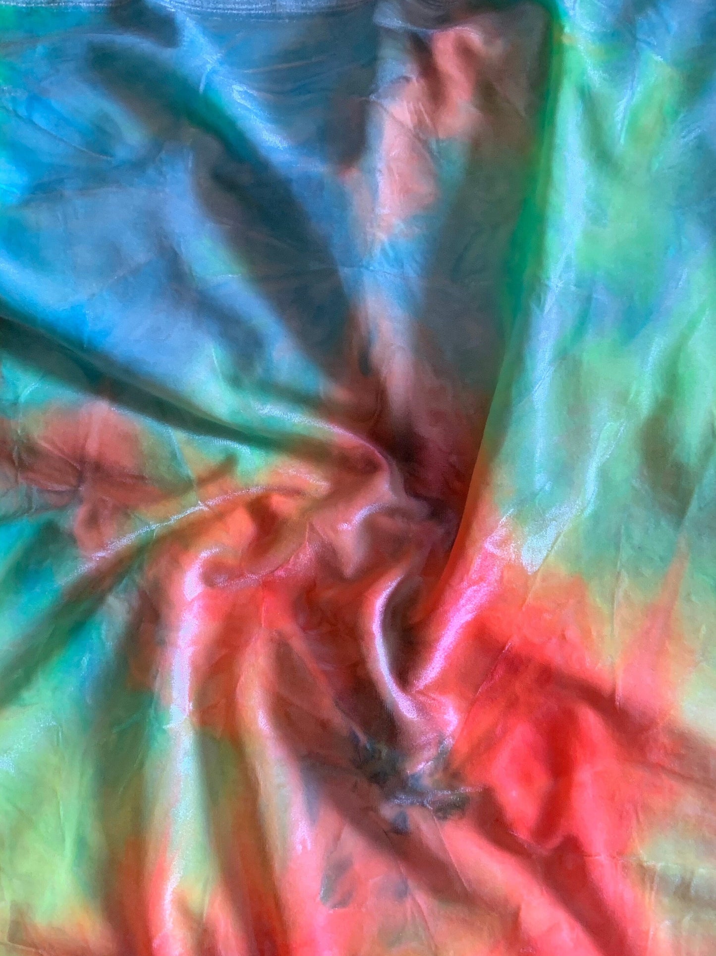 Tie dye Stretch velvet multicolor 4 way stretch 420 gsm 58/60" Sold by the yd. Ships worldwide from Los Angeles California USA