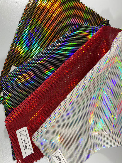 New legacy Oil slick and photo print great quality of stretch velvet 4-way stretch with iridescent foil all over 58/60”