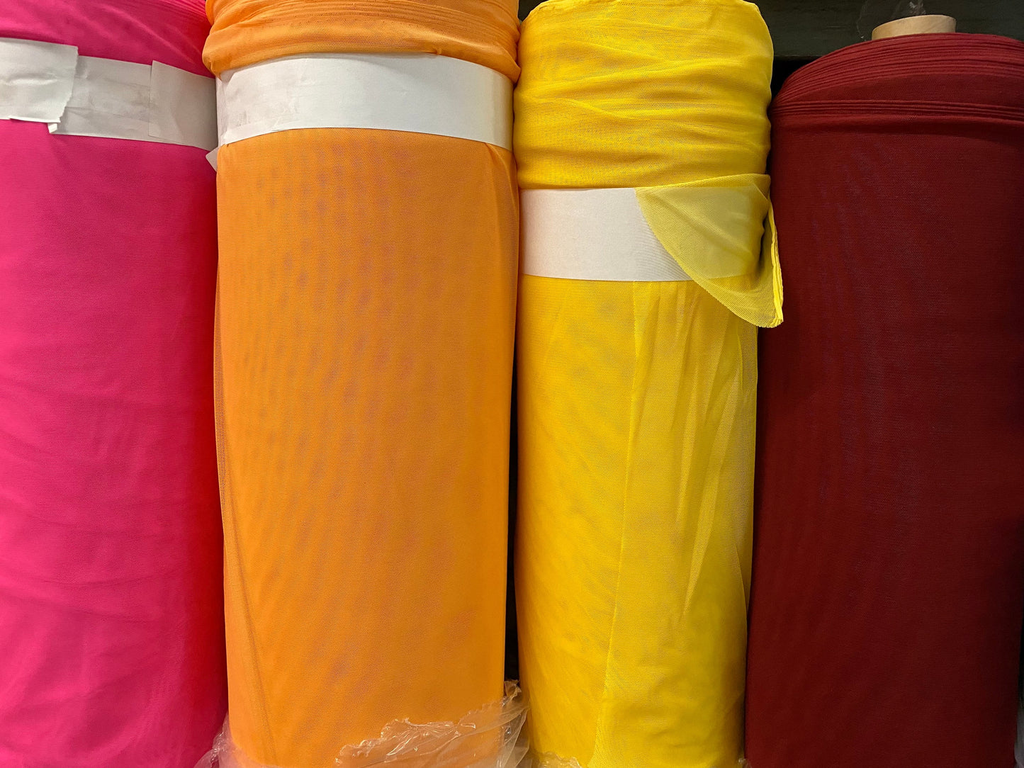 Nylon spandex power mesh great quality 4-way stretch 58/60” Sold by the YD. Ships worldwide from Los Angeles California USA.