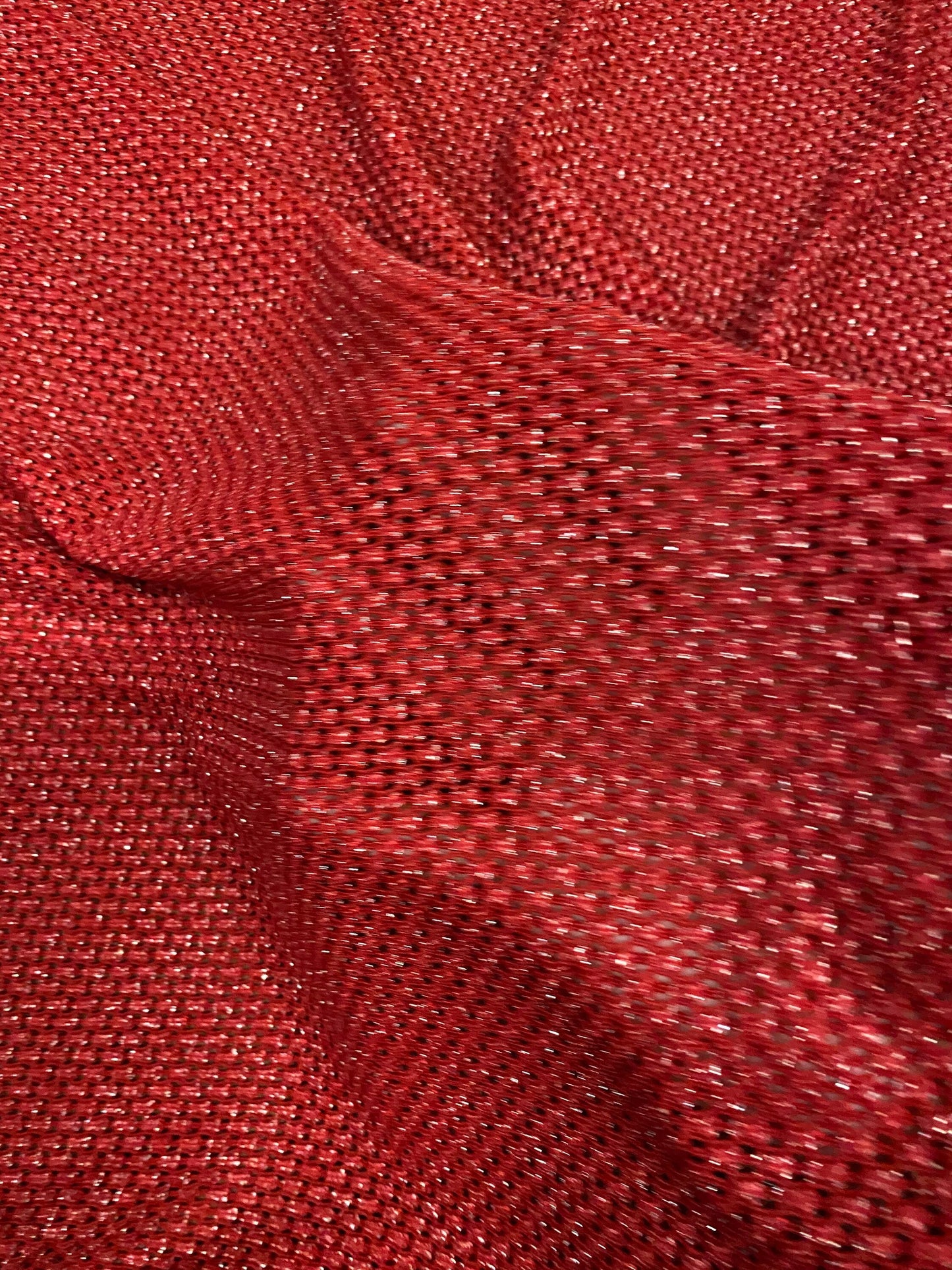 New 3D  geometric Nylon mesh with metallic lurex 4-way stretch 58/60” Sold by the YD. Ships worldwide from Los Angeles California USA.