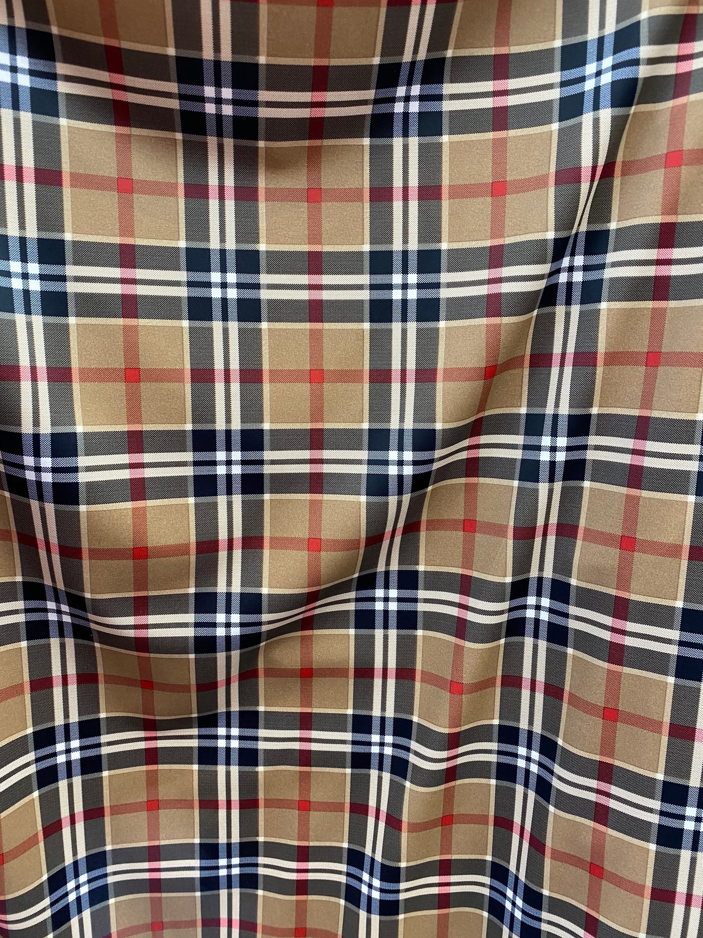 Luxury Brand fashion plaid print on best quality of nylon spandex 4-way stretch 58/60” Sold by the YD. Ships worldwide from Los Angeles