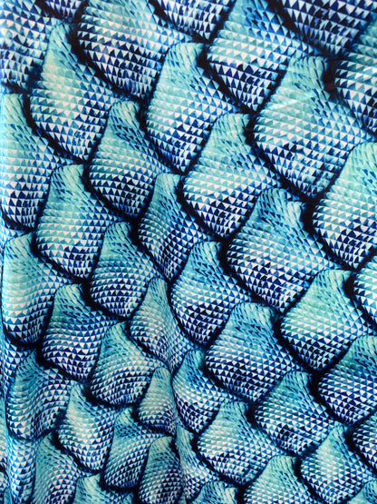 New Dragon scale design print on best quality of nylon spandex 4-way stretch 58/60” Sold by the Yd. Ships Worldwide from Los Angeles cali