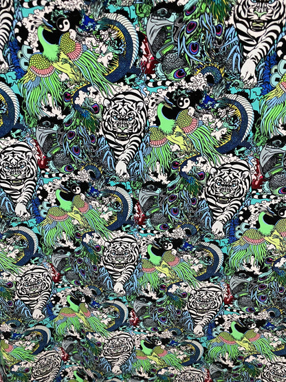 New Exotic multi animal print design print on best quality of nylon spandex 4-way stretch 58/60” Sold by the YD. Ships worldwide from L.A CA