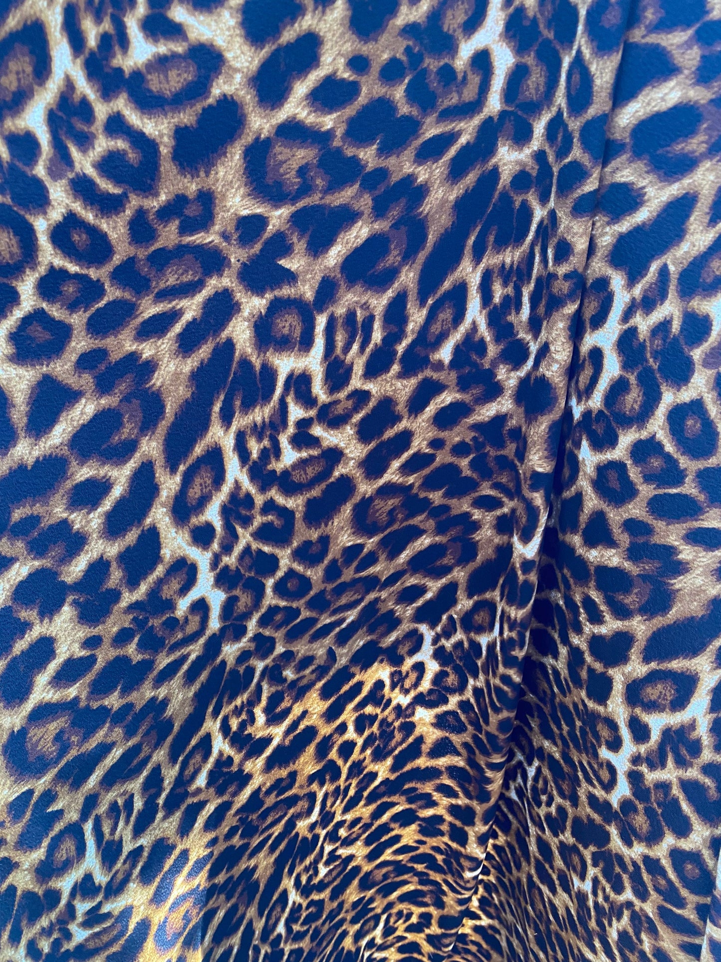 Exotic Leopard design print on great quality of poly spandex 4-way stretch 58/60” Sold by the YD. Ships Worldwide from Los Angeles cali