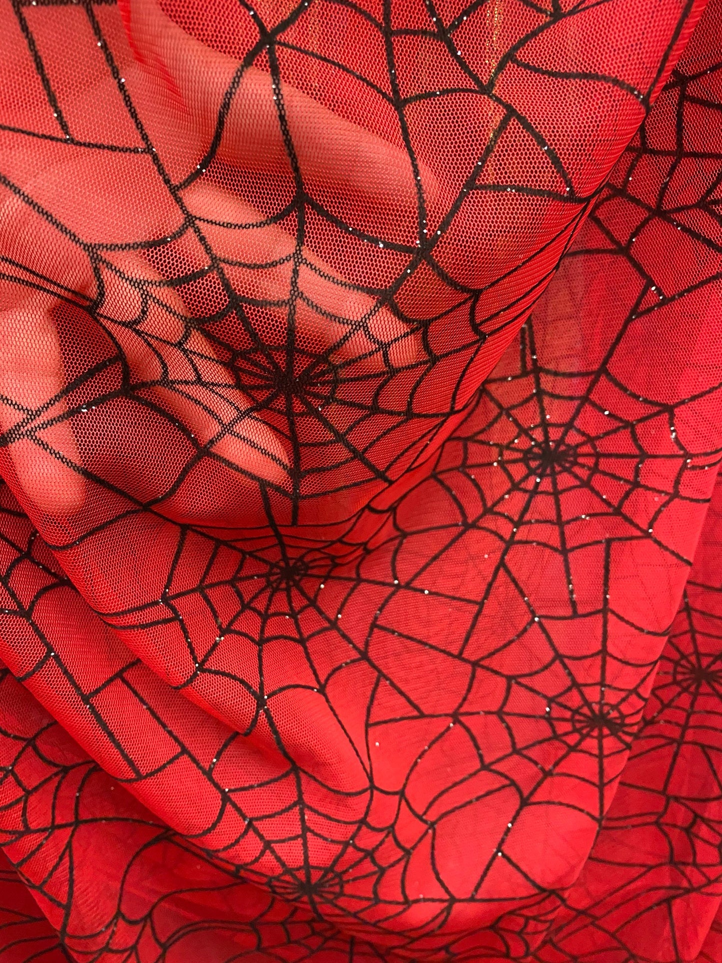 New Spider-Man design power mesh with flocking and glitter great quality 4-way stretch 58/60” Sold by the YD. Ships worldwide from L.A CA