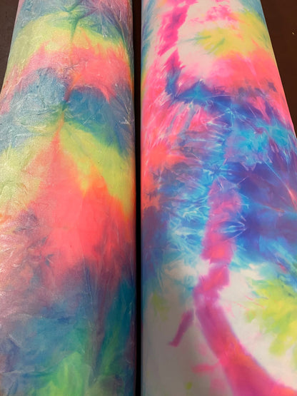 New Rainbow tie dye velvet and rainbow tie dye nylon spandex 4-way stretch 58/60” Sold by the YD. Ships worldwide from Los Angeles cali