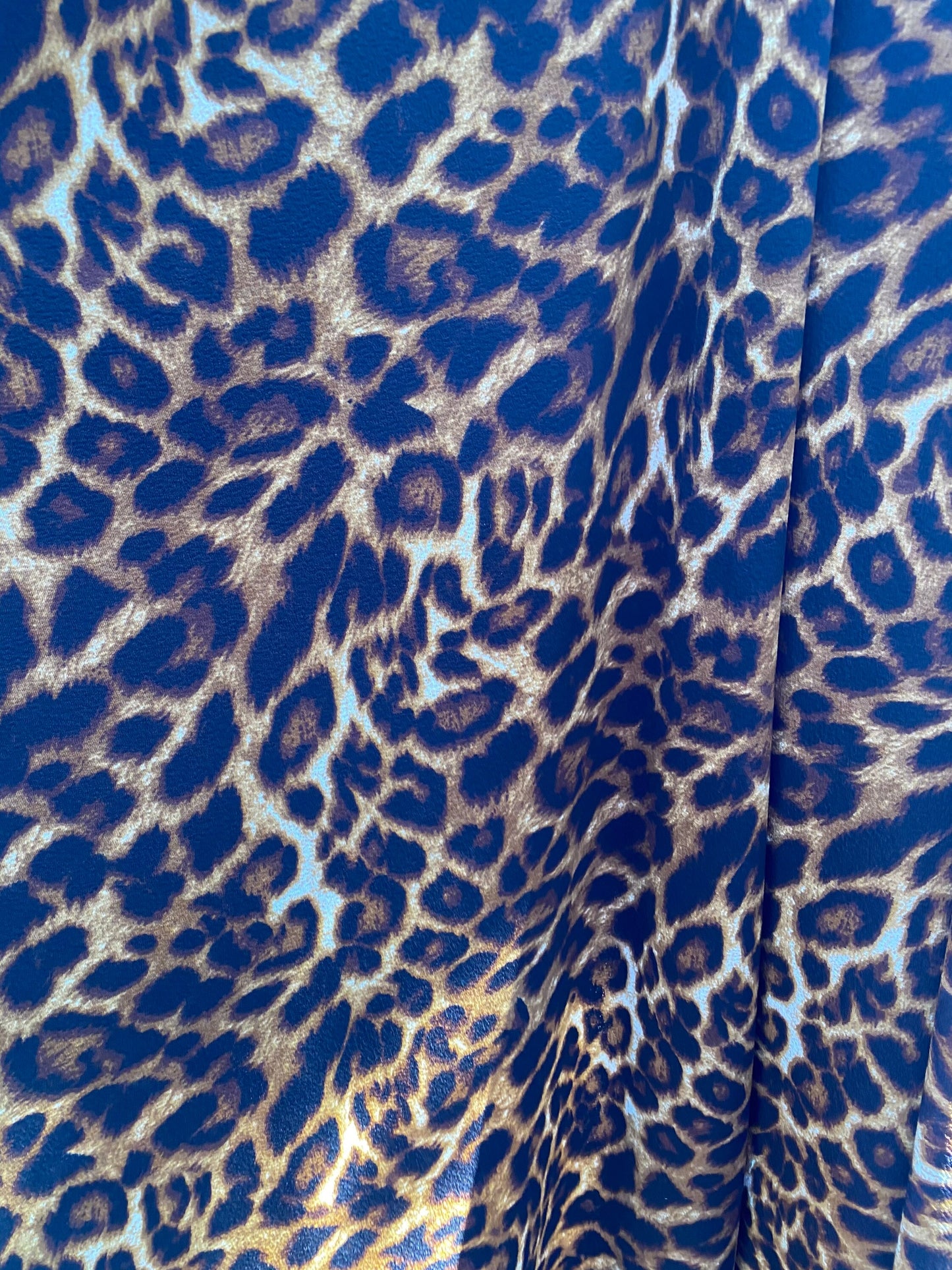 Exotic Leopard design print on great quality of poly spandex 4-way stretch 58/60” Sold by the YD. Ships Worldwide from Los Angeles cali