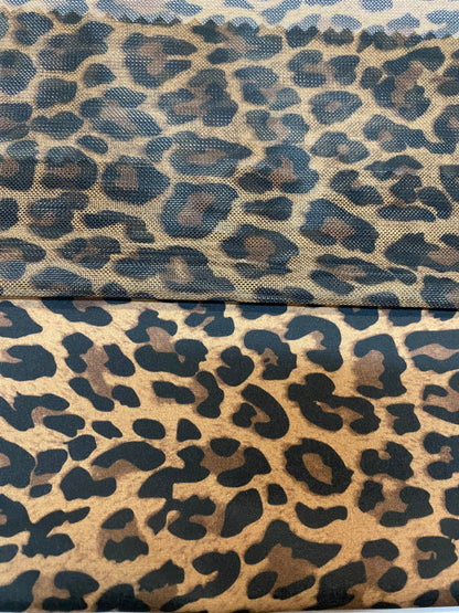 New Exotic Jaguar design print on nylon power mesh and nylon spandex 4-way stretch 58/60” Sold by the YD. Ships Worldwide from Los Angeles