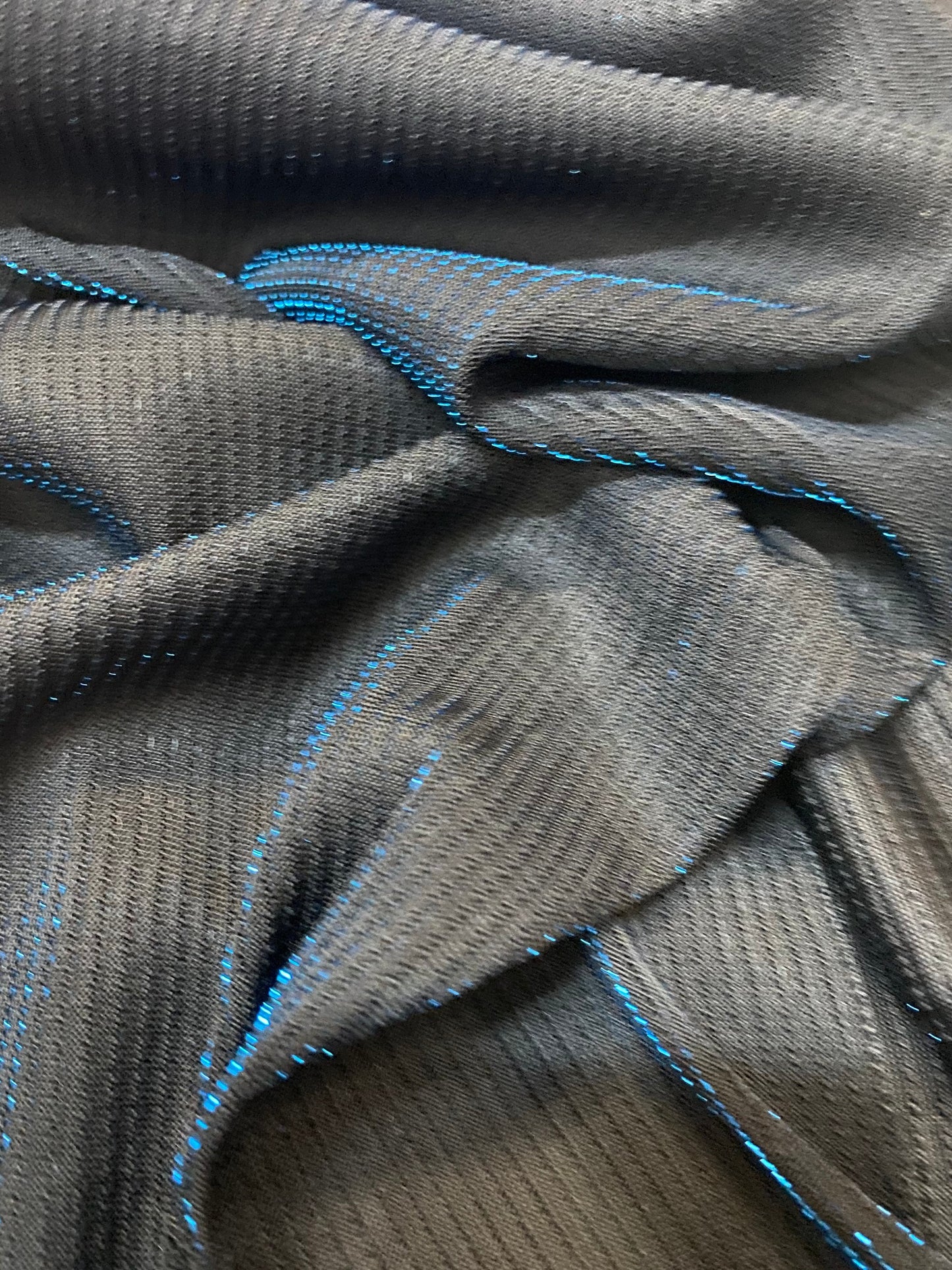 New Metallic mesh Black/Teal & Black/Silver see through fabric 2-way stretch 58/60” Sold by the YD. Ships Worldwide from Los Angeles