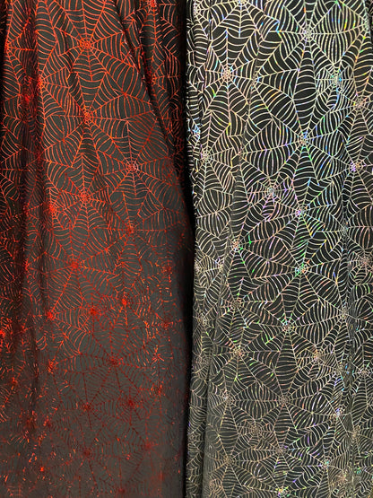 New Spider-Man design nylon spandex with hologram foil 4-way stretch 58/60” Sold by the YD. Ships Worldwide from Los Angeles California USA.