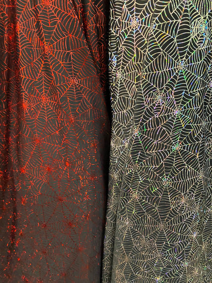 New Spider-Man design nylon spandex with hologram foil 4-way stretch 58/60” Sold by the YD. Ships Worldwide from Los Angeles California USA.