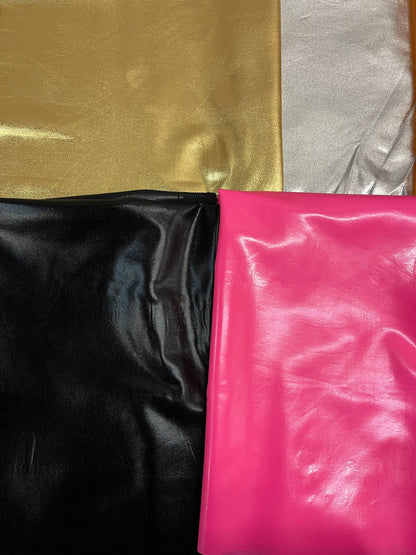 All over foil nylon spandex lame 4-way stretch 58/60” Sold by the YD. Ships Worldwide from Los Angeles California USA.