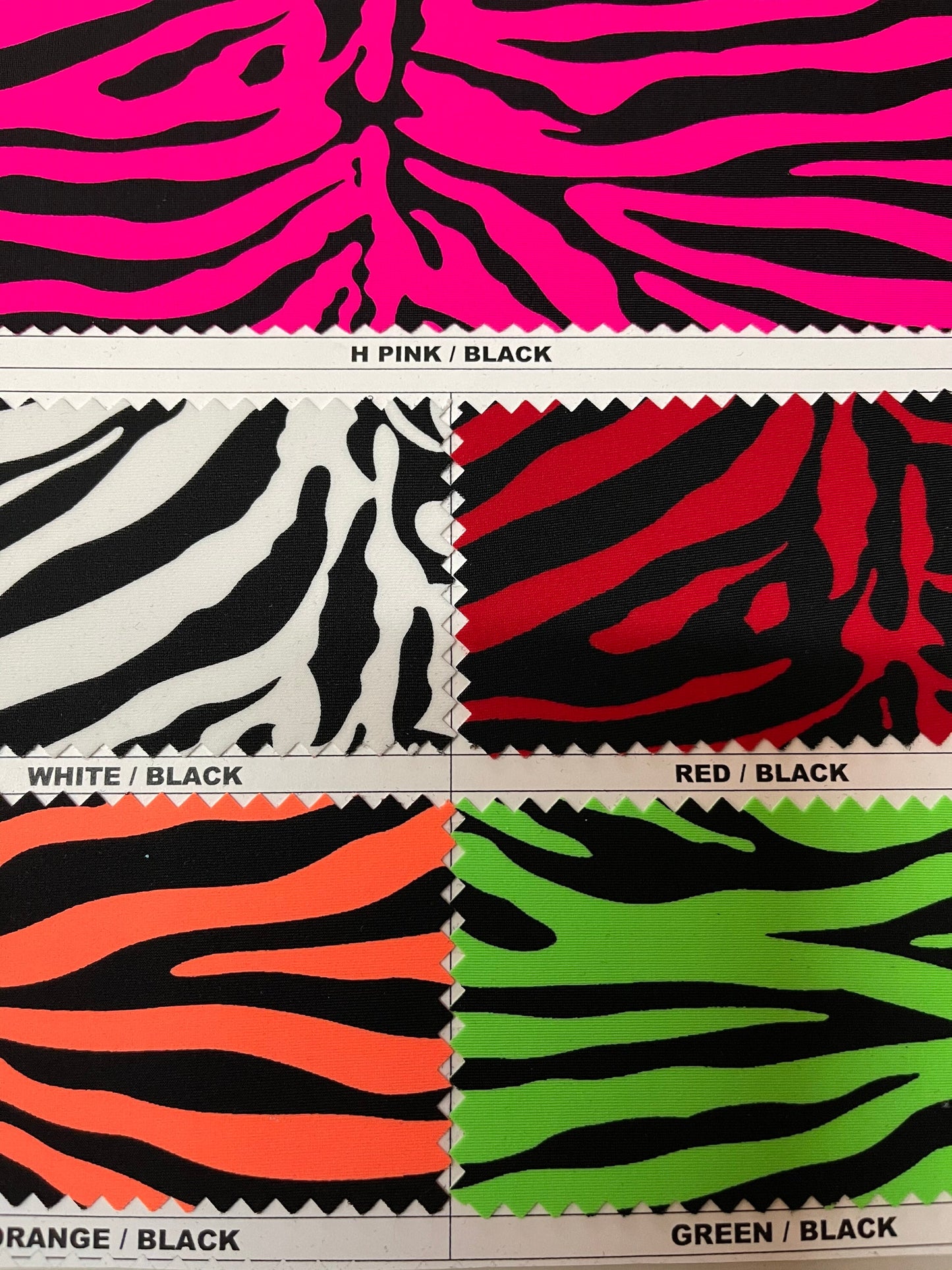 New Exotic Classic Zebra design print on best quality of nylon spandex 4-way stretch 58/60” Sold by the YD. Ships Worldwide from Los Ángeles