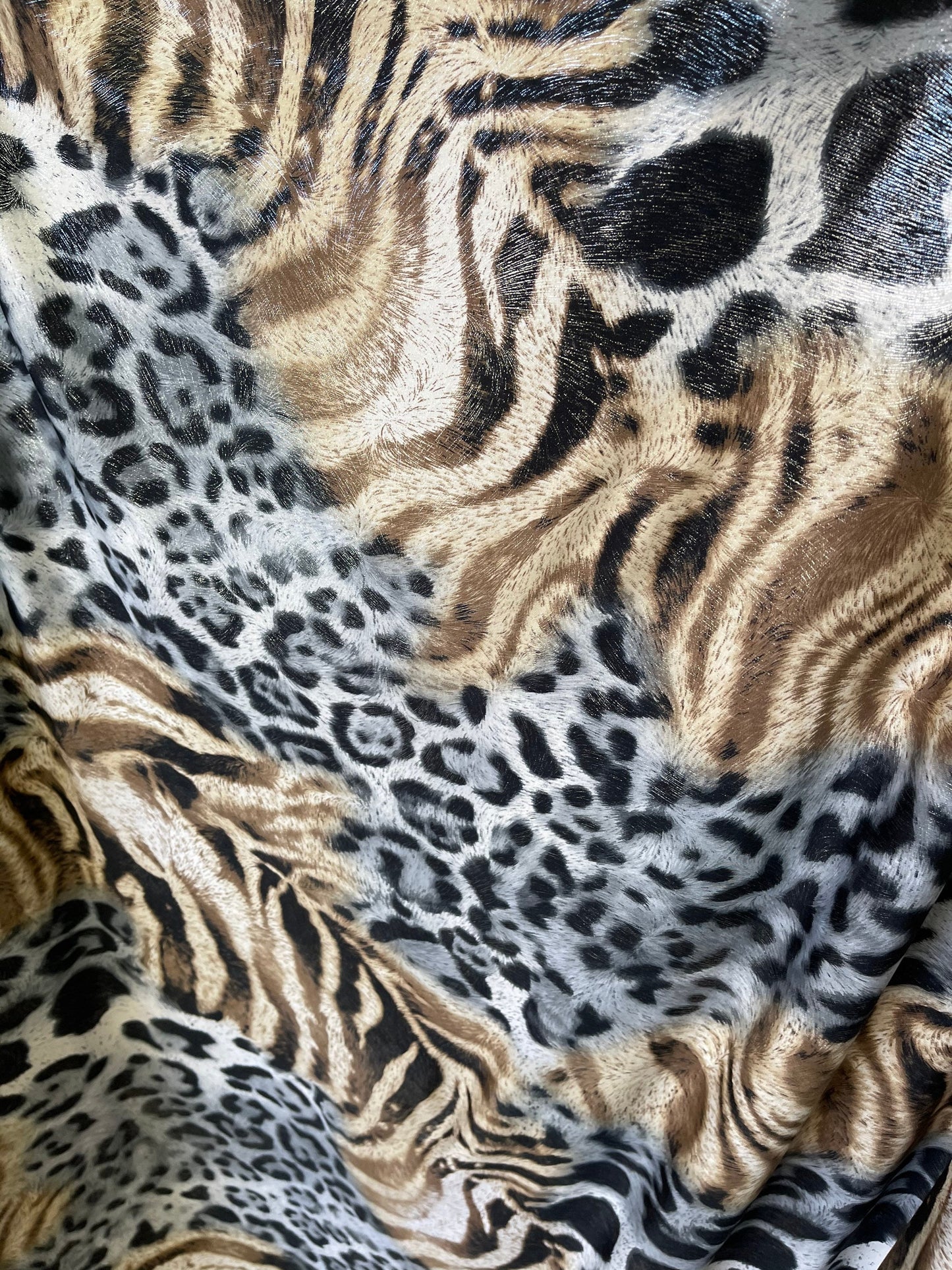 Exotic animal print design print on poly spandex medium weight 4-way stretch 58/60” Sold by the YD. Ships Worldwide from Los Angeles cali