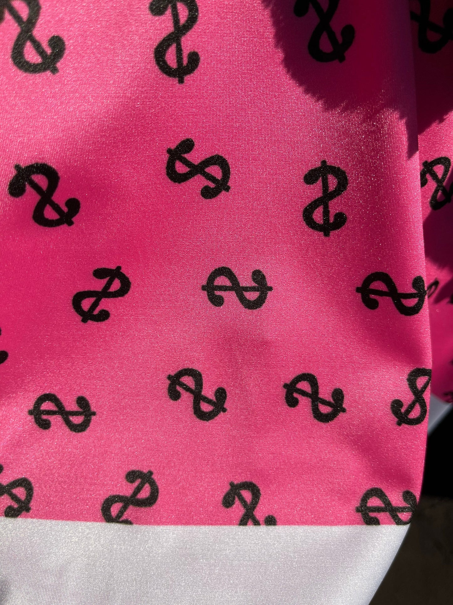 Money symbol design print on best quality of nylon spandex 4-way stretch 58/60” Sold by the YD. Ships Worldwide from Los Angeles California