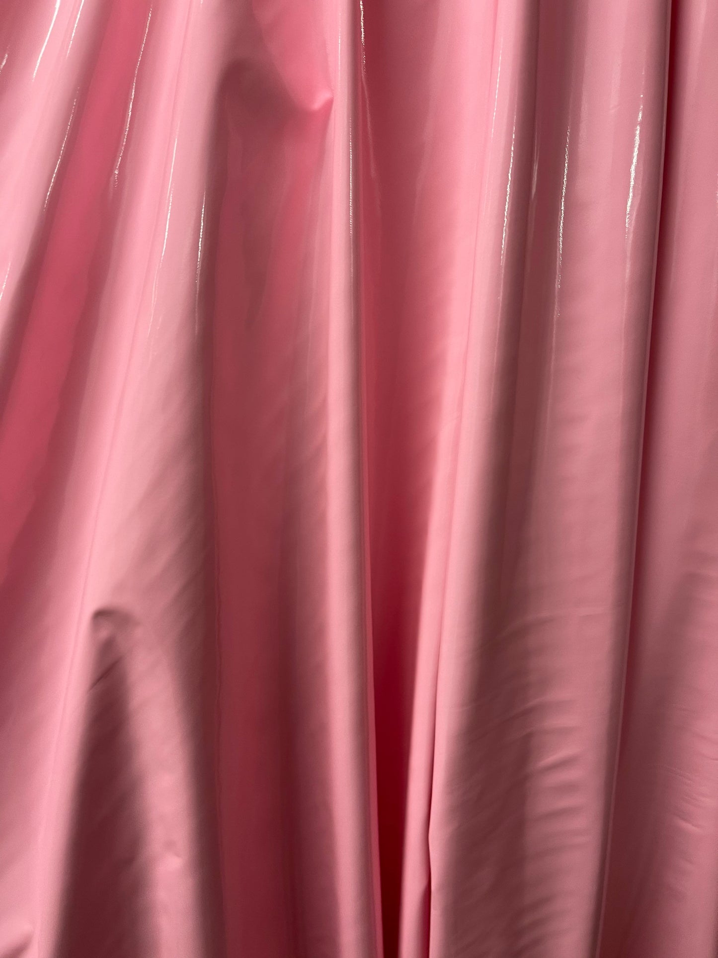 Shiny Pink Latex nylon spandex 4way stretch 58/60” Sold by the YD. Ships worldwide from Los Angeles California USA.