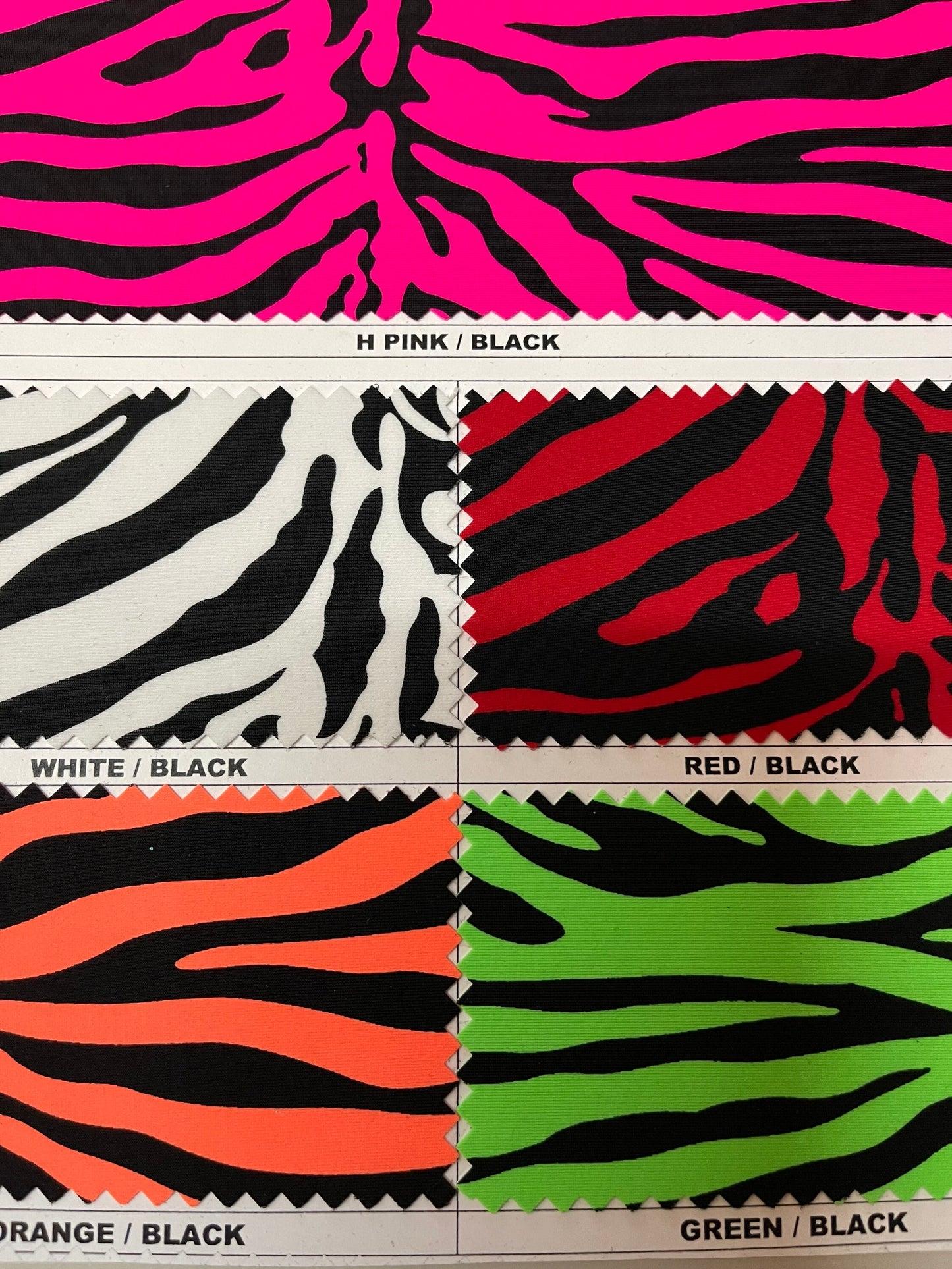 New Exotic Classic Zebra design print on best quality of nylon spandex 4-way stretch 58/60” Sold by the YD. Ships Worldwide from Los Ángeles