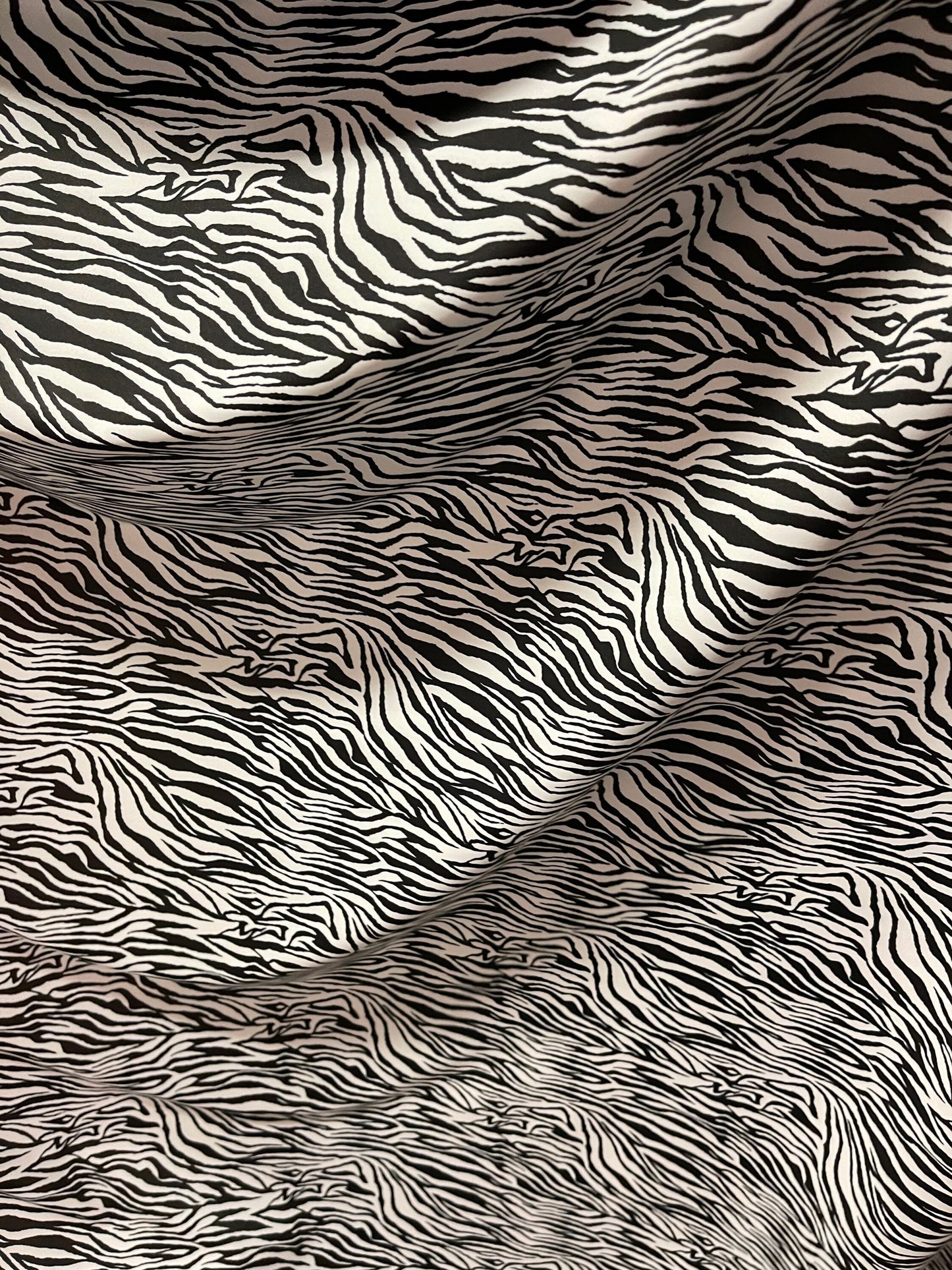 New Exotic zebra design medium size print on best quality of nylon spandex 4-way stretch 58/60” Sold by the YD. Ships Worldwide