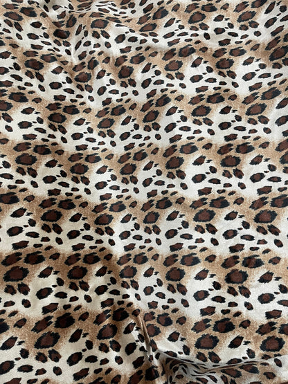 Exotic animal print on great quality of stretch velvet 4-way stretch 58/60” Sold by the YD. Ships Worldwide from Los Angeles California USA.