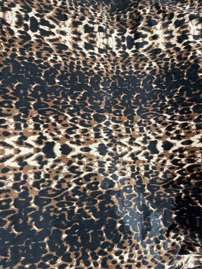 Black Jaguar design exotic animal print on great quality of stretch velvet 4-way stretch 58/60” Sold by the YD. Ships Worldwide