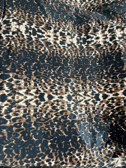 Black Jaguar design exotic animal print on great quality of stretch velvet 4-way stretch 58/60” Sold by the YD. Ships Worldwide