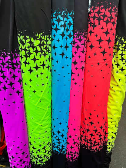 New modern Stars design print on best quality of nylon spandex 4-way stretch 58/60” Sold by the YD. Ships Worldwide from Los Angeles cali