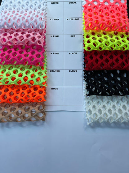 NEW Fishnet Diamond mesh nylon spandex 4way stretch 58/60” Sold by the YD. Ships worldwide from Los Angeles California USA.