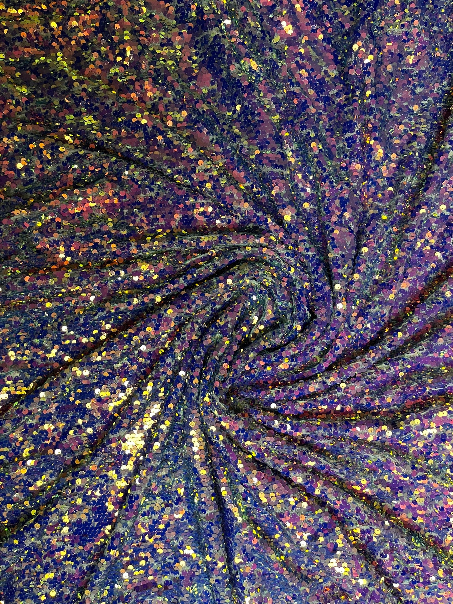 Raindrop design New hologram iridescent sequins on stretch mesh 4way 55/57” Sold by the YD. Ships worldwide from Los Angeles California US